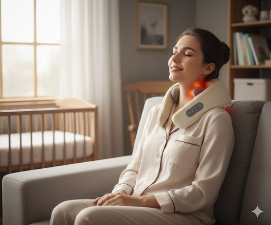 Electric neck and shoulder massager pillow